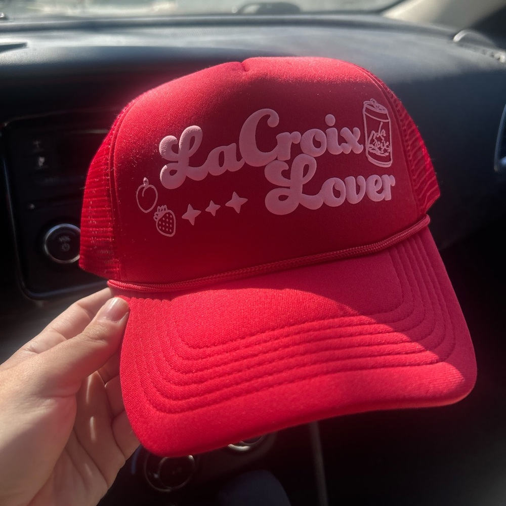 Red LaCroix Lover Trucker Hat
